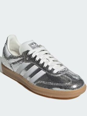 adidas Samba OG Silver Metallic / Cloud White / Core White